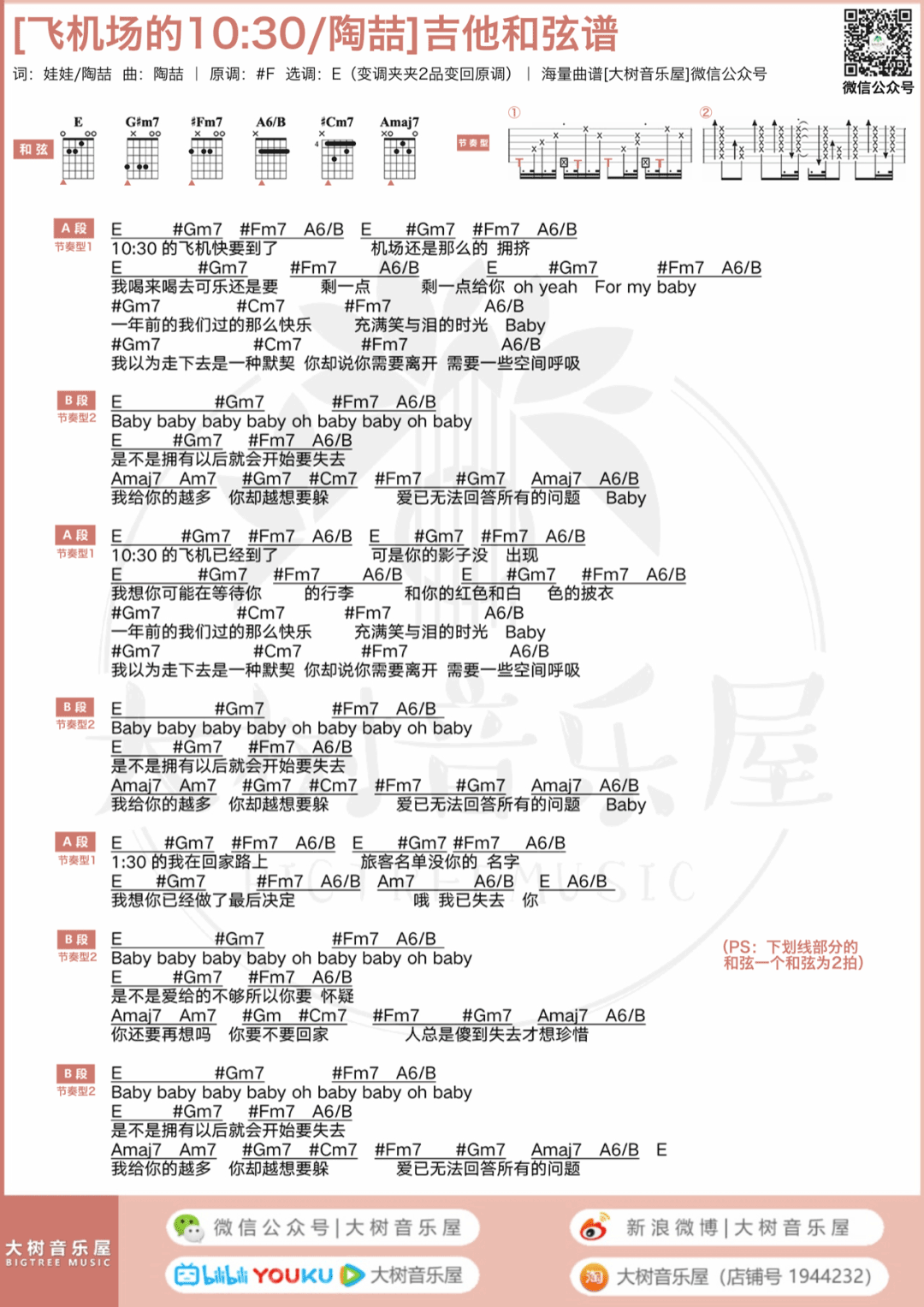 飞机场的十点半吉他谱4-陶喆