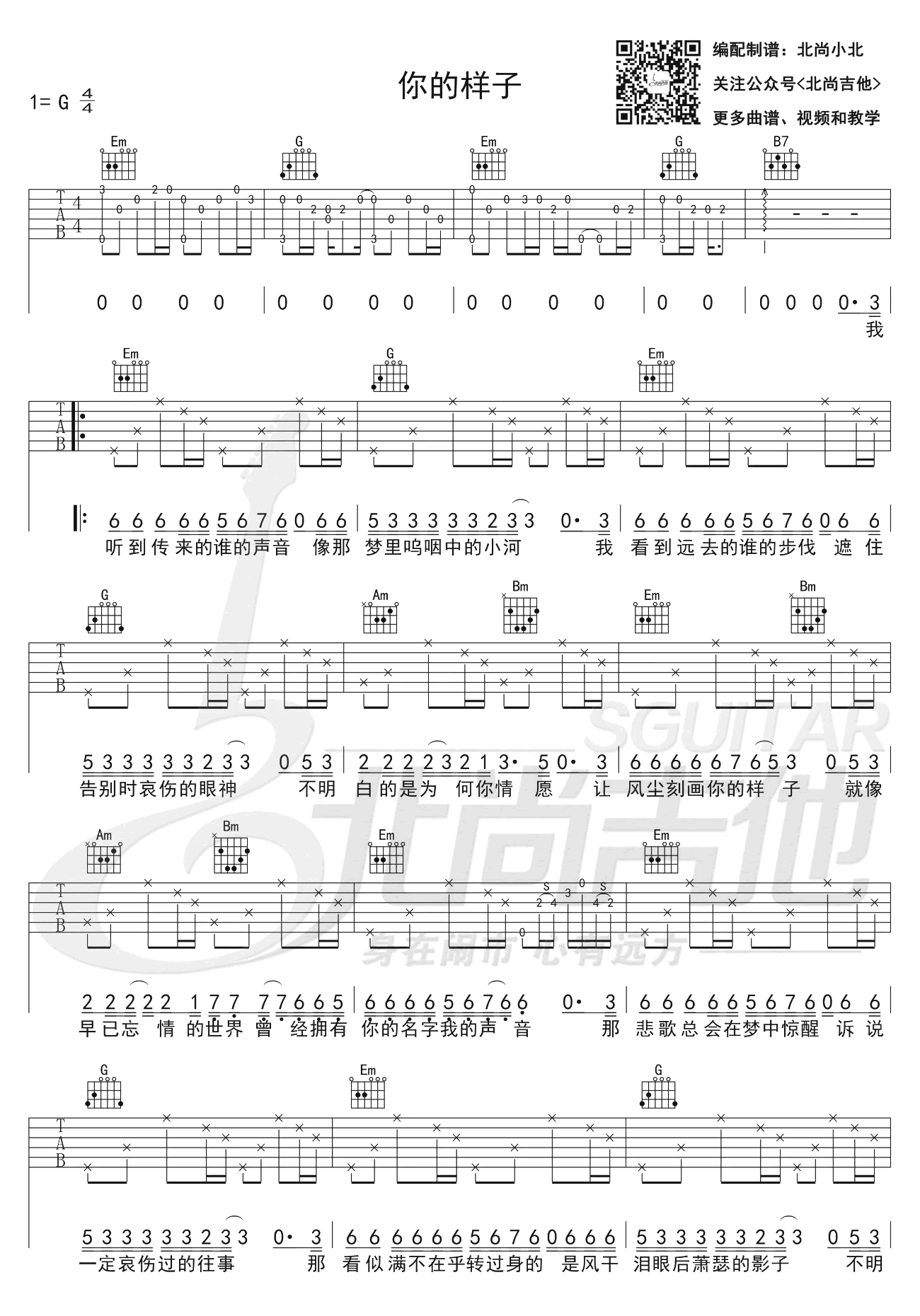 你的样子吉他谱1-林志炫