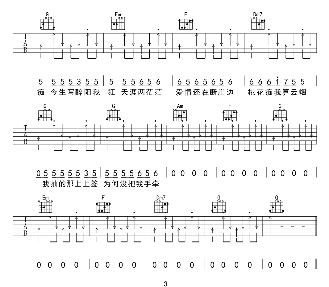 让我做你的眼睛吉他谱3-莉哥