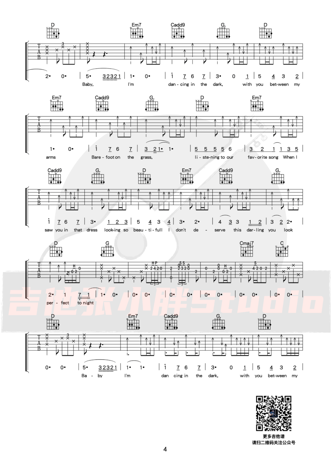 Perfect吉他谱4-Ed-Sheeran