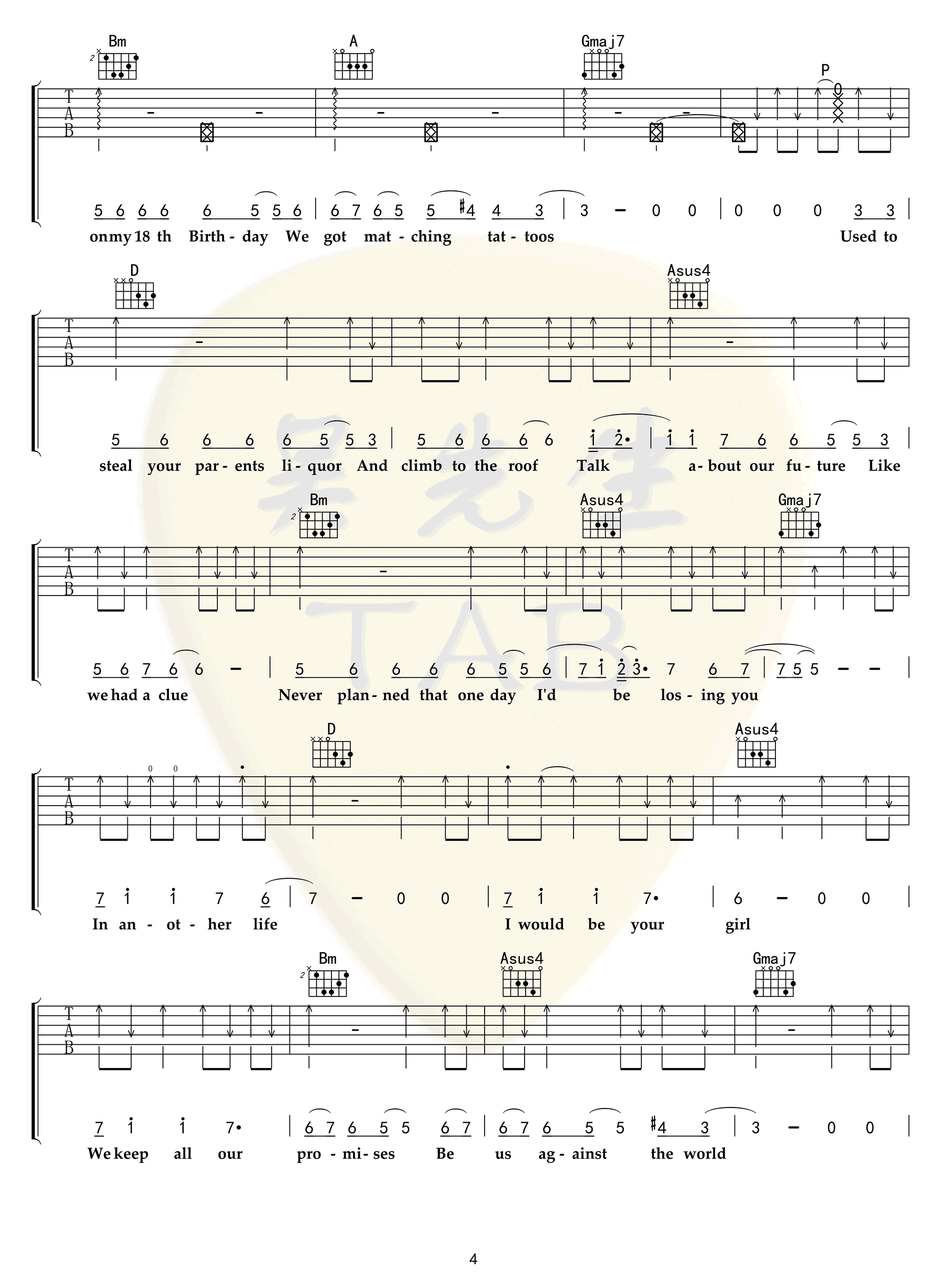 Dark-Horse吉他谱4-札仑比