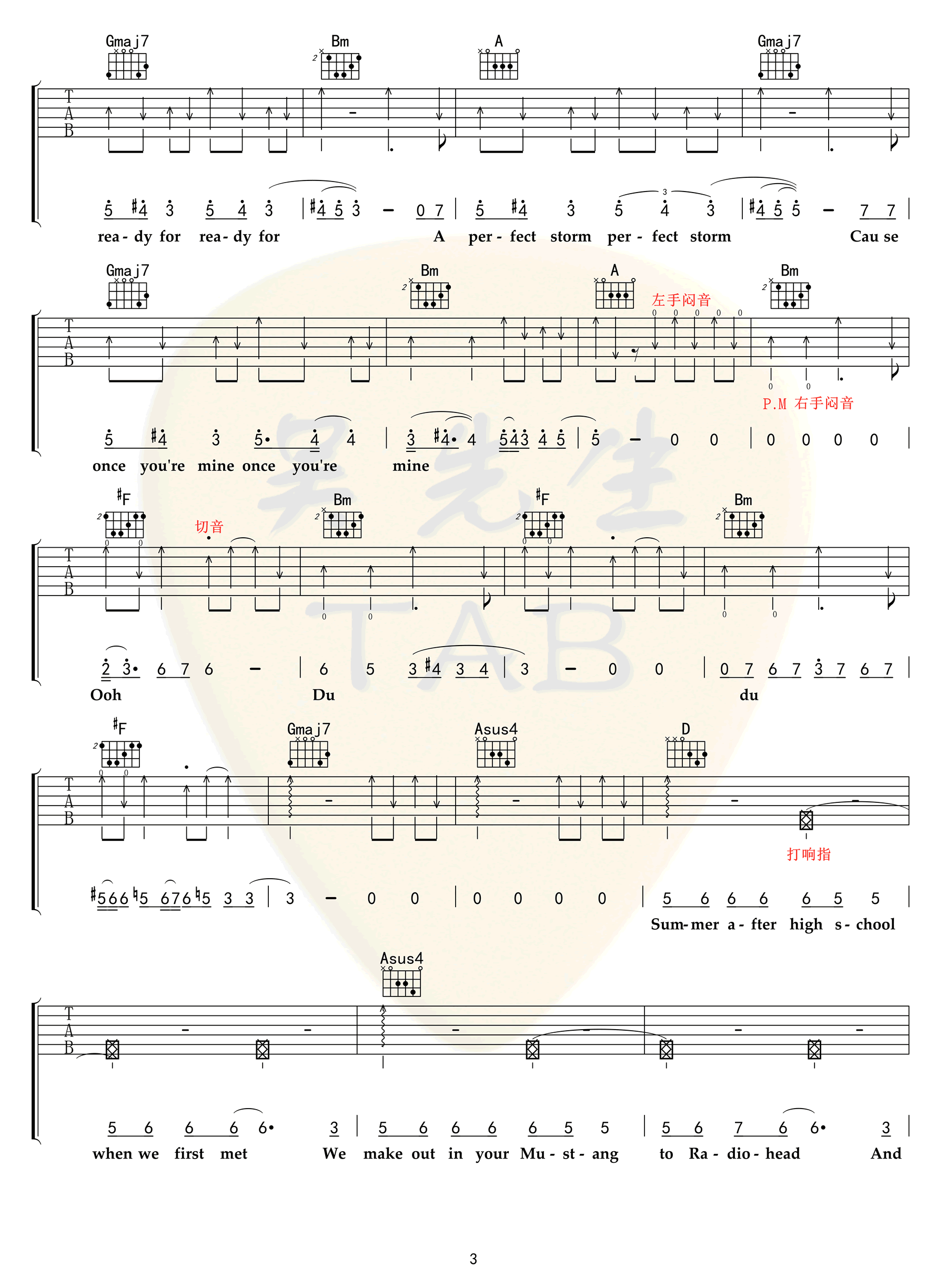 Dark-Horse吉他谱3-札仑比