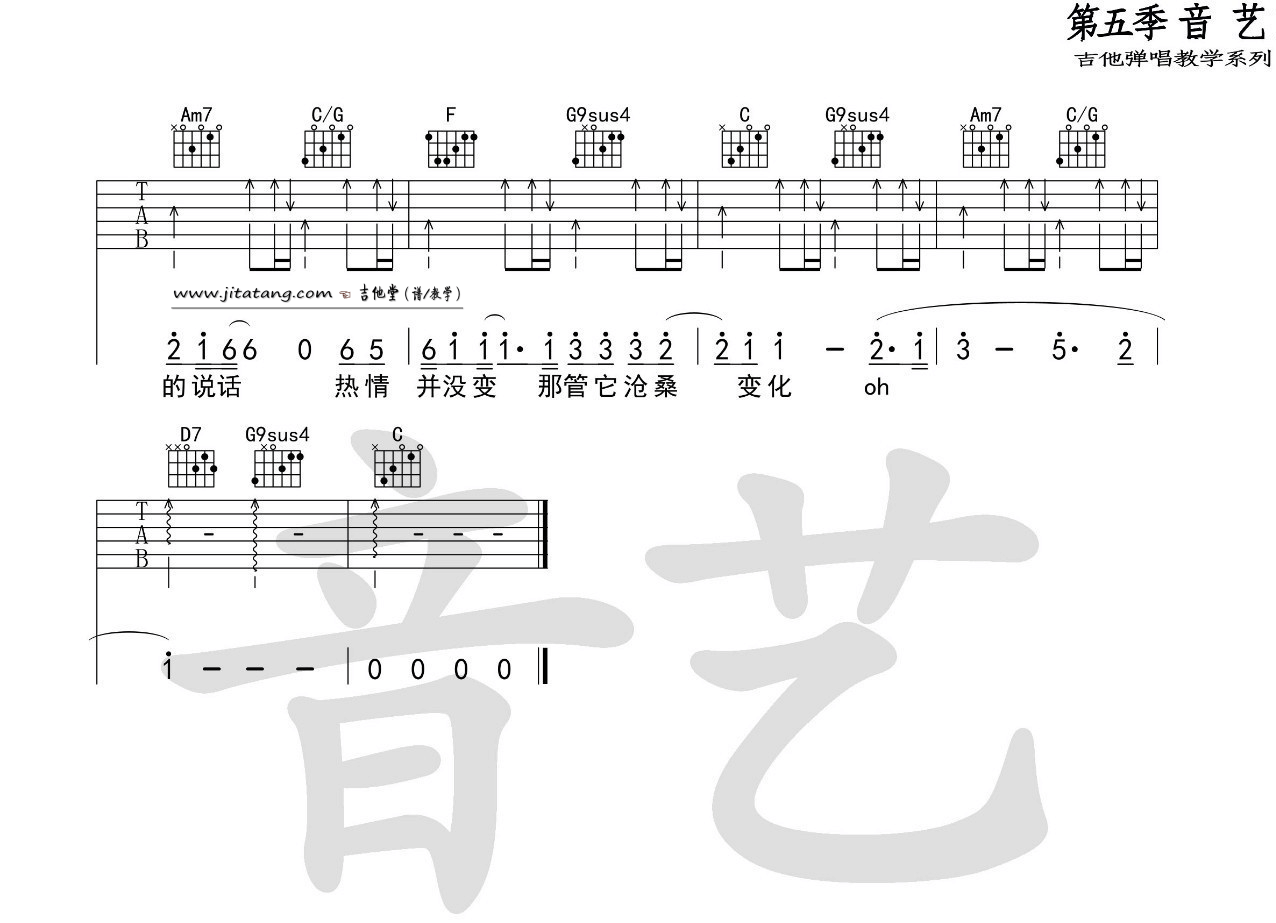 遥远的她吉他谱4-张学友